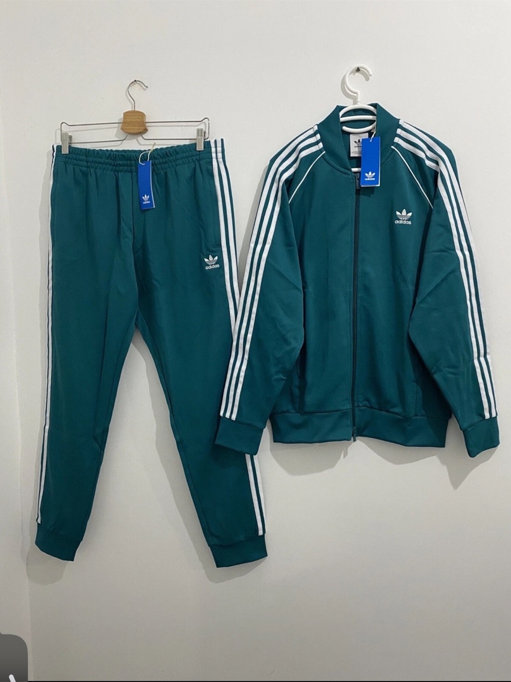 Brand new with tags - adidas Teal Track Jacket and Pants - Mens 2XL - Picture 2 of 12